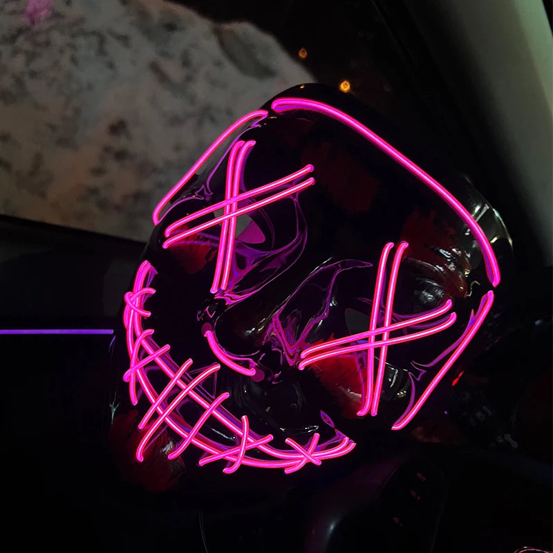 Neon LED Purge Halloween Mask
