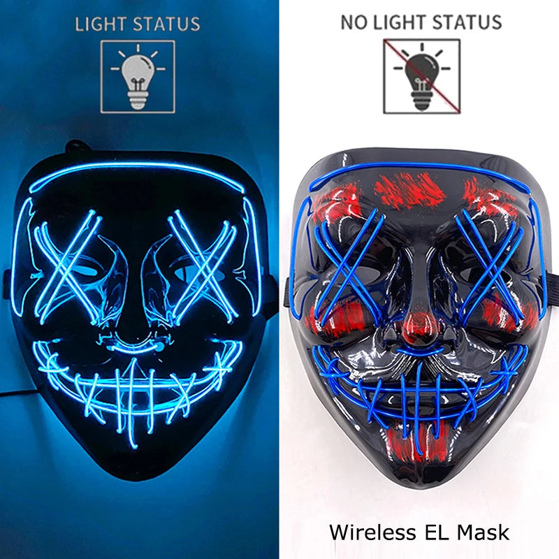Neon LED Purge Halloween Mask