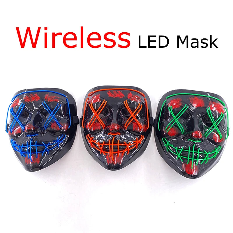 Neon LED Purge Halloween Mask