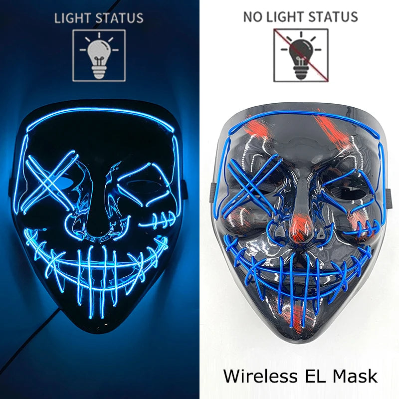 Neon LED Purge Halloween Mask