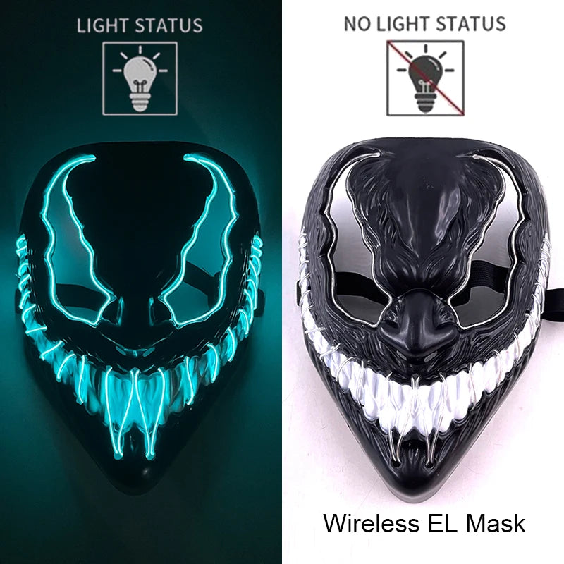 Neon LED Purge Halloween Mask