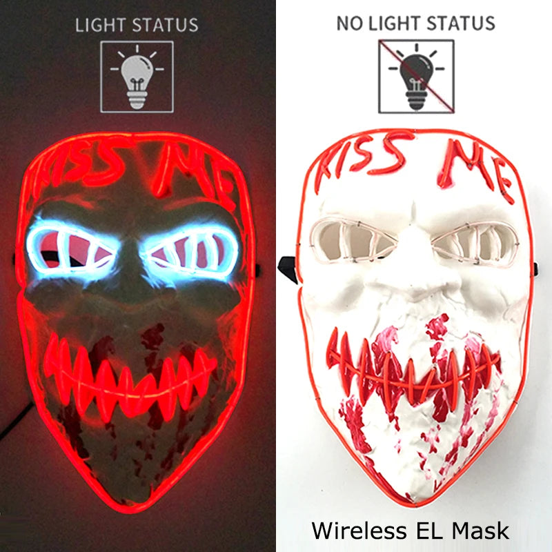 Neon LED Purge Halloween Mask