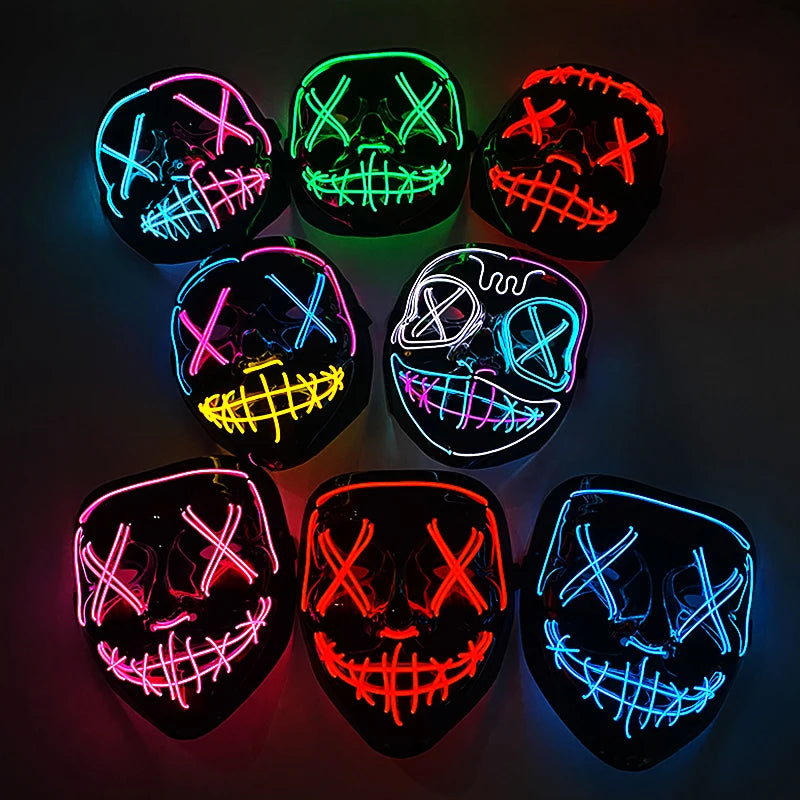 Neon LED Purge Halloween Mask